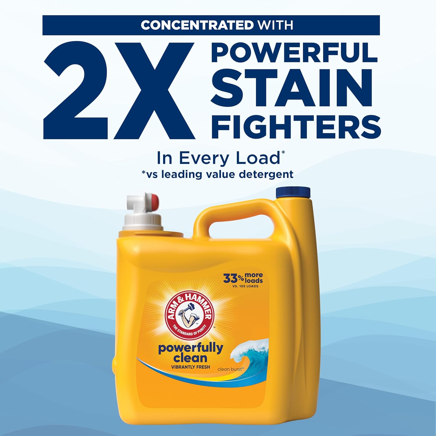 ARM & HAMMER Liquid Laundry Detergent, Clean Burst Fresh, 170 fl oz, 170 Loads - Image 5