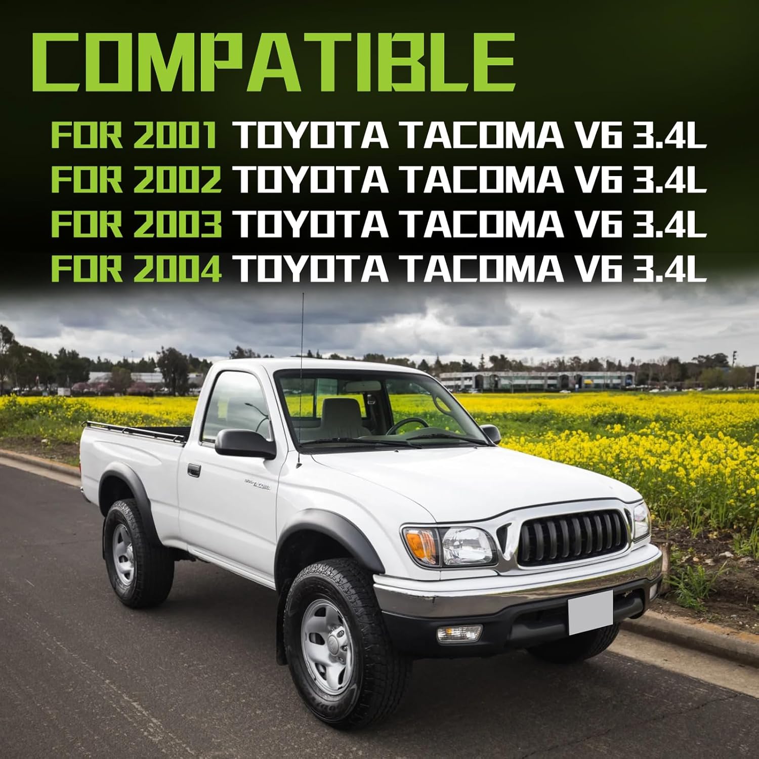 17881-62170 Air Intake Hose Tube With Clamp Compatible With 2001 2002 2003 2004 Toyota Tacoma V6 3.4L Replaces 1788162170 - Image 2