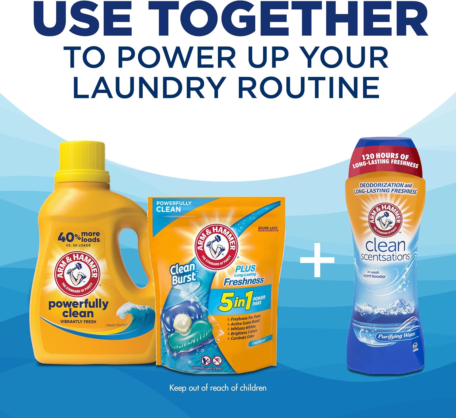 ARM & HAMMER Liquid Laundry Detergent, Clean Burst Fresh, 170 fl oz, 170 Loads - Image 9